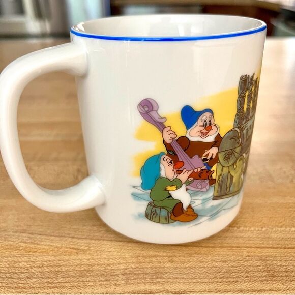 Coffee Mug Disney Snow White and Seven Dwarves Vintage Japan - Picture 3 of 11